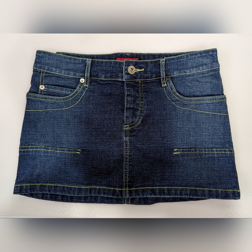 Mystic mini jean skirt from Italy, size S.